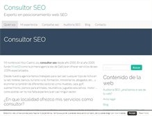 Tablet Screenshot of consultor-seo.es